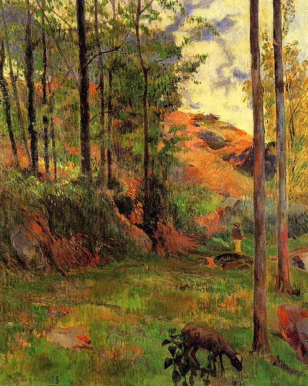 Path down to the Aven - Paul Gauguin Painting